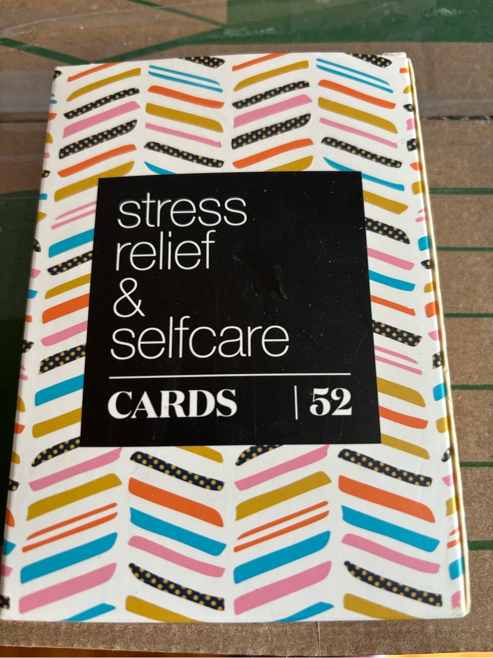 Stress Relief & Selfcare Cards - Colorful Pattern
